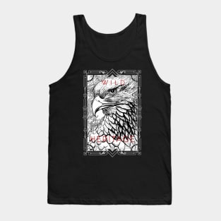 Eagle Bald Eagle Bird Wild Nature Illustration Line Epic Illustration Line Art Tank Top